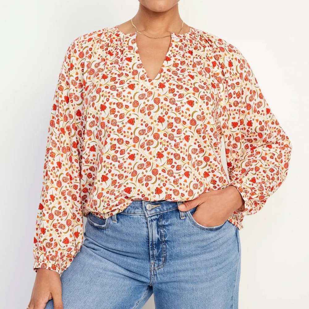 Old Navy Long Sleeve Floral Top